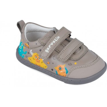 Sneaker rispettosa da ragazzo Garvalín 241309 Monsters OYSTER