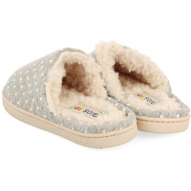 Pantofole a pois GIOSEPPO LYSANDER 73110 GRIS