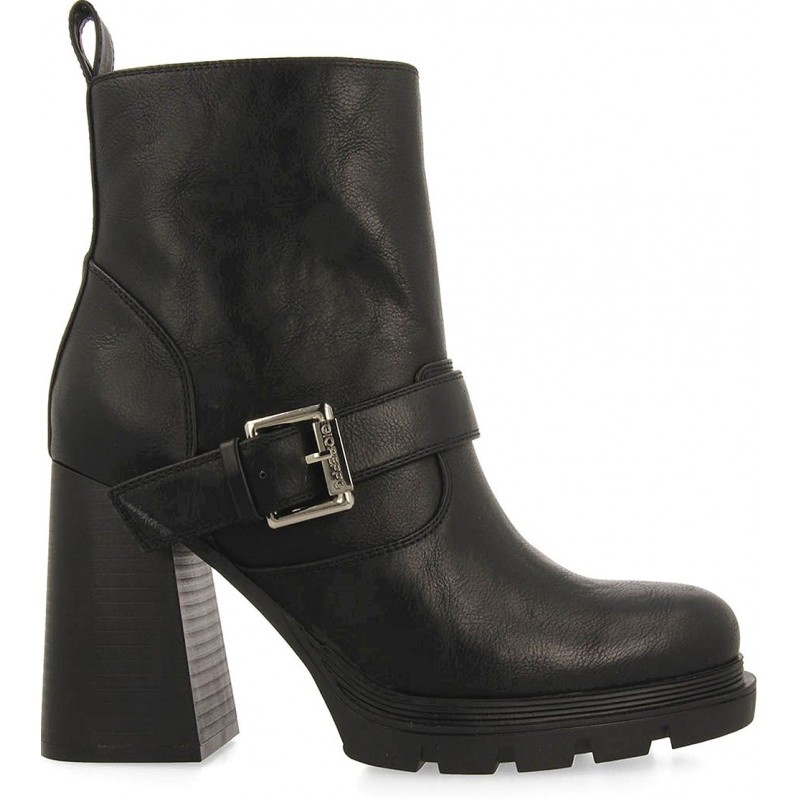 Stivali stile biker con tacco GIOSEPPO SIOFOK 73400 NEGRO