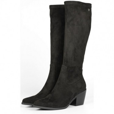 Stivali alti in velluto GIOSEPPO GALANTA 73210 NEGRO
