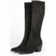 Stivali alti in velluto GIOSEPPO GALANTA 73210 NEGRO