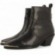 GIOSEPPO SMIRNA stivaletto in pelle stile cowboy 73230 NEGRO