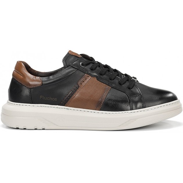 Scarpe da ginnastica da uomo FLUCHOS f2043 Boston NEGRO Scarpe da ginnastica da uomo FLUCHOS f2043 Boston NEGRO