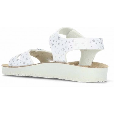GEOX Costarei J15EAB sandalo da bambina con fibbia WHITE