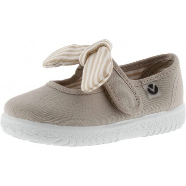 MERCEDITA VICTORIA OJALA 105110 FIOCCO A RIGHE BEIGE
