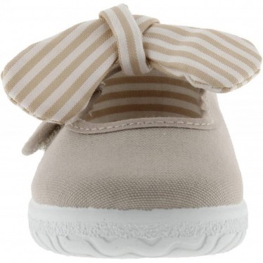 MERCEDITA VICTORIA OJALA 105110 FIOCCO A RIGHE BEIGE