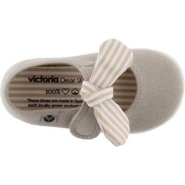 MERCEDITA VICTORIA OJALA 105110 FIOCCO A RIGHE BEIGE