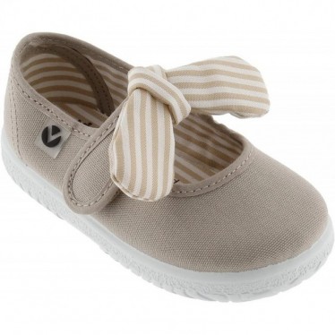 MERCEDITA VICTORIA OJALA 105110 FIOCCO A RIGHE BEIGE