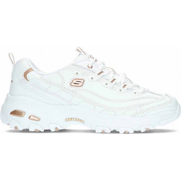 Skechers D Lites Fresh Start Sneakers da donna 11931 WHITE_ROSE_GOLD Skechers D Lites Fresh Start Sneakers da donna 11931 WHITE_ROSE_GOLD
