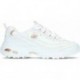Skechers D Lites Fresh Start Sneakers da donna 11931 WHITE_ROSE_GOLD