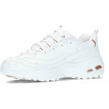 Skechers D Lites Fresh Start Sneakers da donna 11931 WHITE_ROSE_GOLD