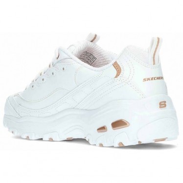 Skechers D Lites Fresh Start Sneakers da donna 11931 WHITE_ROSE_GOLD