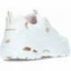 Skechers D Lites Fresh Start Sneakers da donna 11931 WHITE_ROSE_GOLD