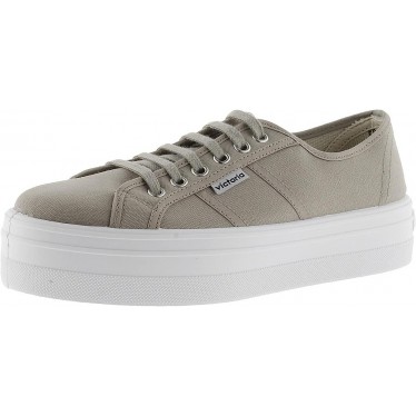 SNEAKERS VICTORIA TELA DA DONNA 109200 BEIGE