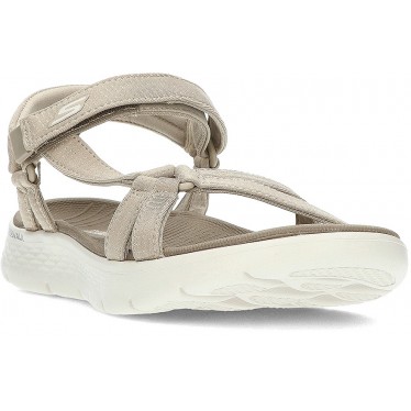 SKECHERS SANDALI GO WALK FLEX 141451 TAUPE