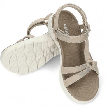SKECHERS SANDALI GO WALK FLEX 141451 TAUPE