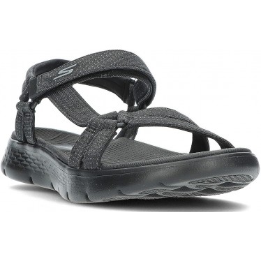 SKECHERS SANDALI GO WALK FLEX 141451 BLACK