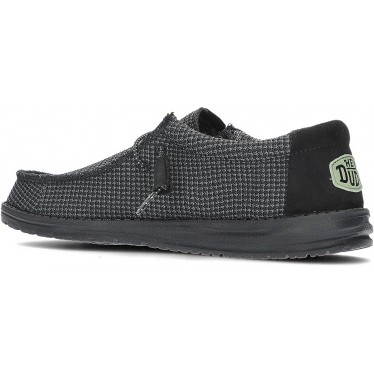 SCARPE IN RETE SPORTIVA DUDE WALLY 40403 BLACK