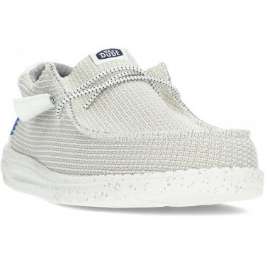 SCARPE IN RETE SPORTIVA DUDE WALLY 40403 WHITE