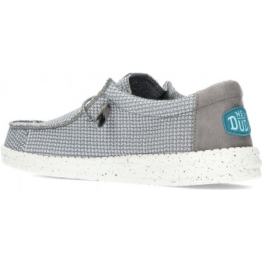 SCARPE IN RETE SPORTIVA DUDE WALLY 40403 GREY