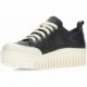 Sneakers con plateau ART Brighton 1534 BLACK