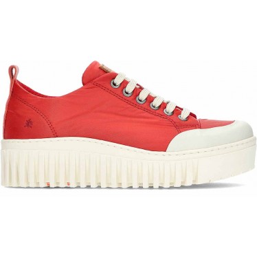 Sneakers con plateau ART Brighton 1534 RED