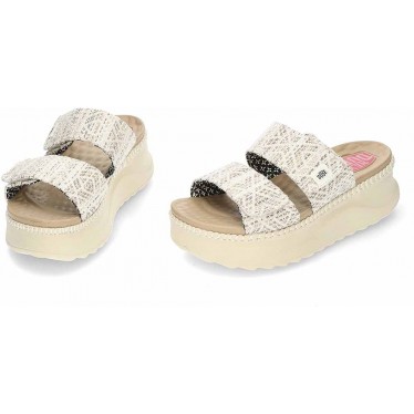 Sandali da donna HEYDUDE Delray Slide Surf Baja 43210 TAN_MULTI