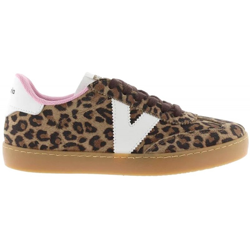 Victoria 1126205 Scarpa sportiva da donna in pelle scamosciata stampata LEOPARDO