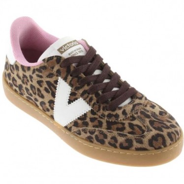 Victoria 1126205 Scarpa sportiva da donna in pelle scamosciata stampata LEOPARDO