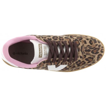 Victoria 1126205 Scarpa sportiva da donna in pelle scamosciata stampata LEOPARDO