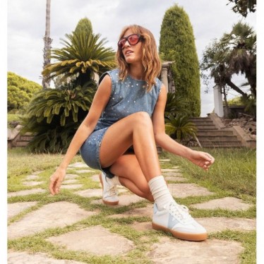 VICTORIA Berlin Cliclista Sneakers da donna 1126206 CELESTE