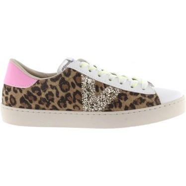 Victoria 1126214 Sneakers da donna in pelle scamosciata con stampa animalier LEOPARDO