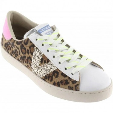 Victoria 1126214 Sneakers da donna in pelle scamosciata con stampa animalier LEOPARDO