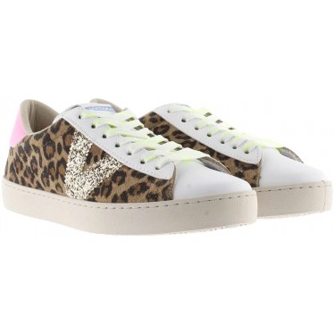 Victoria 1126214 Sneakers da donna in pelle scamosciata con stampa animalier LEOPARDO