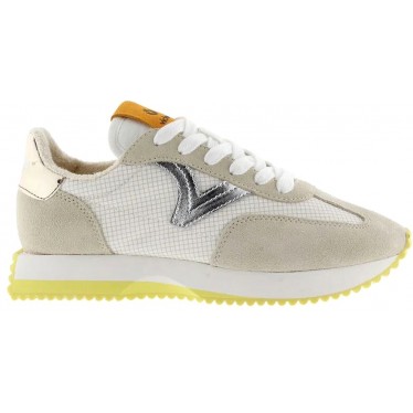 Victoria 1134112 Cosmos Nylon Metal Sneakers da donna BEIGE
