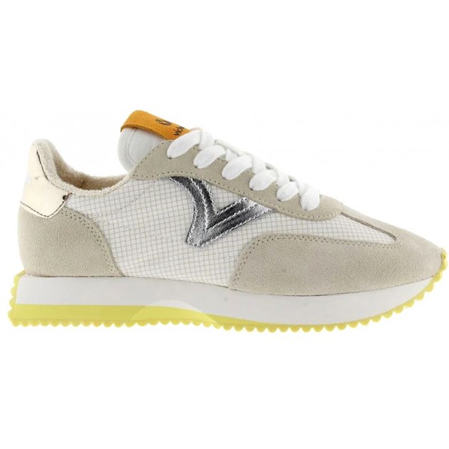Victoria 1134112 Cosmos Nylon Metal Sneakers da donna BEIGE