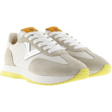 Victoria 1134112 Cosmos Nylon Metal Sneakers da donna BEIGE