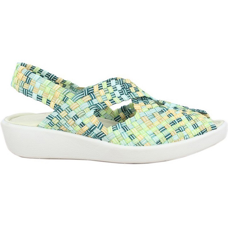 Sandali Doctor Cutillas 13408 Intreccio elastico VERDI