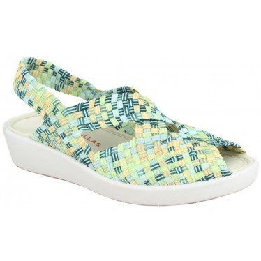 Sandali Doctor Cutillas 13408 Intreccio elastico VERDI