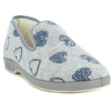 PANTOFOLE DOCTOR CUTILLAS CUORI 332 GRIS