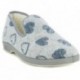 PANTOFOLE DOCTOR CUTILLAS CUORI 332 GRIS