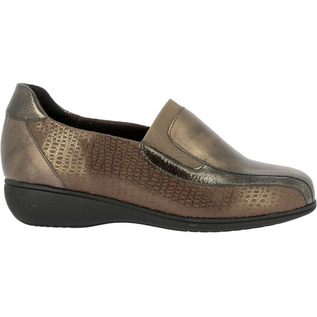 Mocassini da donna Doctor Cutillas 53577 Stampa Metallica MARRON Mocassini da donna Doctor Cutillas 53577 Stampa Metallica MARRON