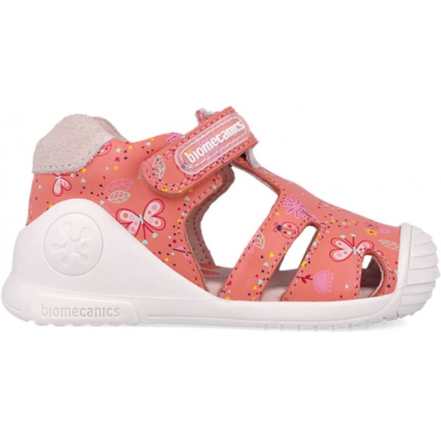 Biomecanics 252101 Sandali con stampa a farfalla per bambina CANTALUPE_A833 Biomecanics 252101 Sandali con stampa a farfalla per bambina CANTALUPE_A833
