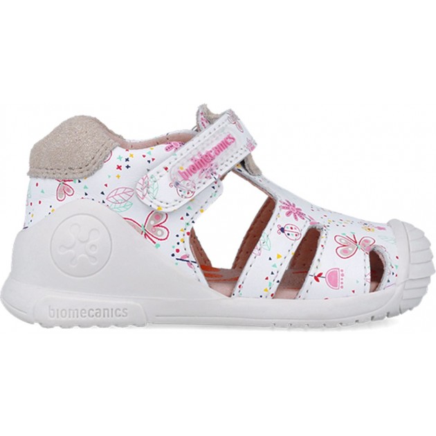 Biomecanics 252101 Sandali con stampa a farfalla per bambina BLANCO_B050 Biomecanics 252101 Sandali con stampa a farfalla per bambina BLANCO_B050