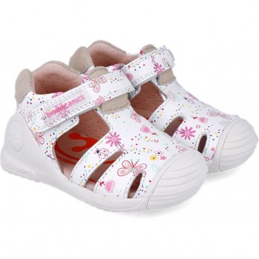 Biomecanics 252101 Sandali con stampa a farfalla per bambina BLANCO_B050