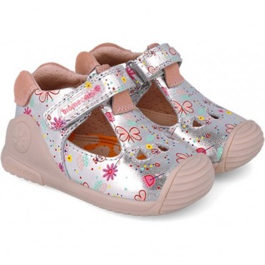 Biomecanics 252102 Sandali stampati per bambina PLATA_B198