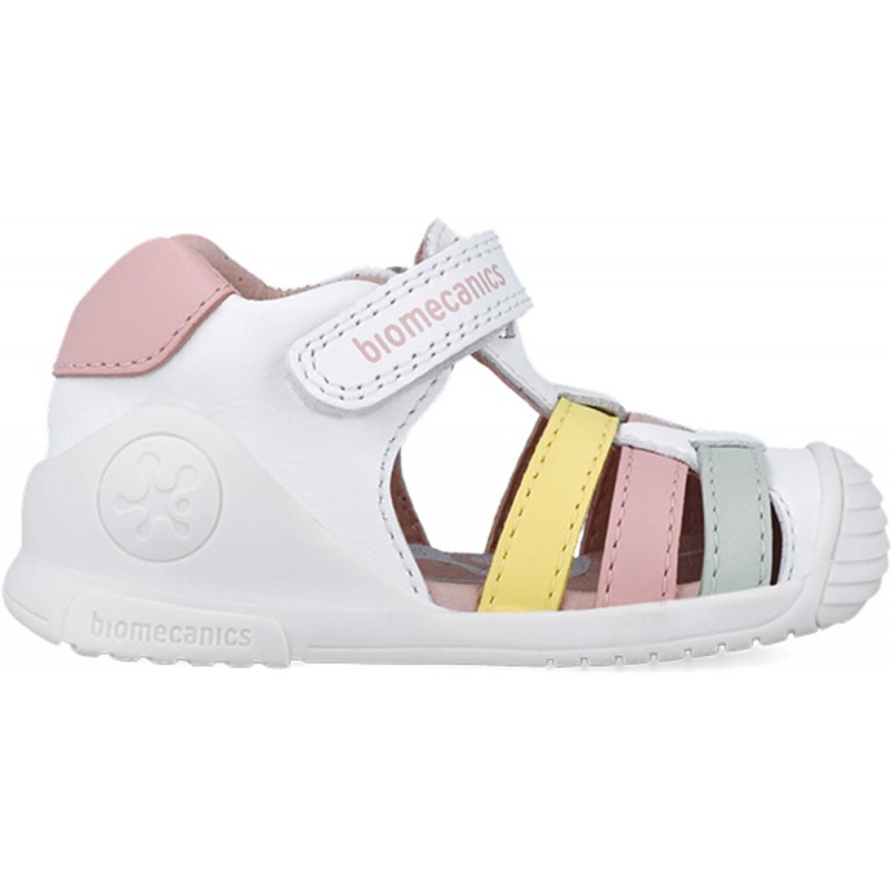 Biomecanics 252104 Sandali casual con cinturini per ragazze BLANCO_MULTI_C310