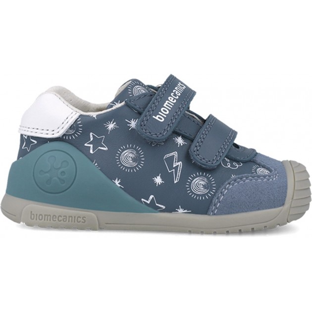 Scarpe sportive stampate per ragazzi Biomecanics 252115 PETROL_A556 Scarpe sportive stampate per ragazzi Biomecanics 252115 PETROL_A556