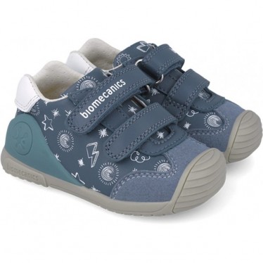 Scarpe sportive stampate per ragazzi Biomecanics 252115 PETROL_A556