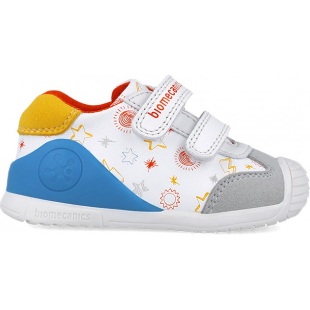 Scarpe sportive stampate per ragazzi Biomecanics 252115 BLANCO_YEMA_C835